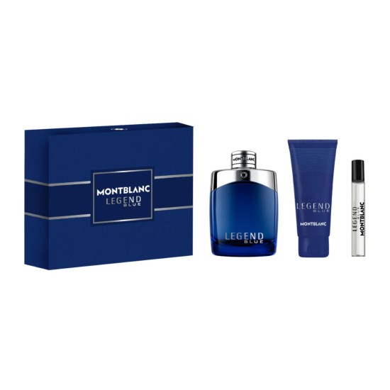 طقم مونت بلانك ليجيند بلو  Montblanc Legend Blue EDP Gift Set